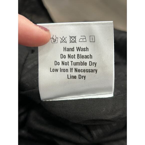 NWT O.P.T Women's Babette Black & White Gingham Lace-Up A-Line Midi Dress Size 4 - Picture 13 of 13